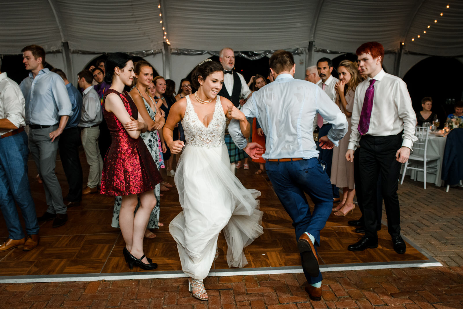 scottish dancing at reception